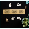 Sticker nhãn dán Happy birthday giấy craft phong cách Vintage (Set 3c)