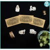 Sticker nhãn dán Happy birthday giấy craft phong cách Vintage (Set 3c)