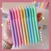 Bút bi bấm vỏ màu macaron tuỳ chọn dễ thương ngòi 0.5mm mực đen bút gel