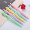 Bút bi bấm vỏ màu macaron tuỳ chọn dễ thương ngòi 0.5mm mực đen bút gel