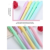 Bút bi bấm vỏ màu macaron tuỳ chọn dễ thương ngòi 0.5mm mực đen bút gel