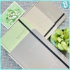 Sổ tay A5 kẻ ngang, lined, bìa cứng 4 mẫu Hàn Quốc màu Pastel, 100gsm - TEM-KN1x (164 trang, 13x19) - Blueangel