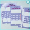Giấy lập kế hoạch thói quen 21 ngày (in 1 mặt) - Habit Tracker 21 ngày - Blueangel