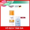 Kem chống nắng Eucerin giúp giảm thâm nám Sun Serum Double Whitening SPF50+ tặng nước tẩy trang 100ml