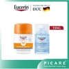 Kem chống nắng Eucerin Sun Fluid Mattifying SPF50+ 50ml tặng tẩy trang nhạy cảm Dermato Cleam 3IN1 100ML