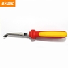 Kìm kẹp mỏ nhọn đầu cong cách điện VDE 1000V DASK cỡ 8"/203mm