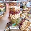 Mix Nust tổng hợp 5 loại hạt dinh dưỡng - Hộp 500g : Macca, hạnh nhân, hạt điều, óc chó, nhân bí....