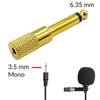 Đầu Jack chuyển đổi âm thanh từ cổng 3.5 sang 6 ly