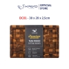 Thớt thái gỗ Teak đầu cây Kaiyo hình chữ nhật 30 x 20 x 2,5cm
