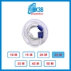 Cáp VGA 10-50M (Trắng, 2 cục chống nhiễu)