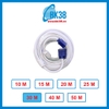 Cáp VGA 10-50M (Trắng, 2 cục chống nhiễu)