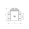 Van 1 chiều đồng MI PN10