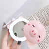 Quạt đèn gương cầm tay 3in1 hình heo