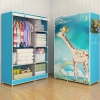 Tủ vải 3D 2 buồng 6 ngăn cao cấp