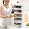 Lồng bàn đậy thức ăn giữ nhiệt 5 tầng cao cấp mẫu mới