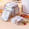 Set 10 khay giấy bạc hình chữ nhật sâu lòng 700ml