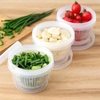 Hộp nhựa tròn đựng thực phẩm 2 lớp trong suốt
