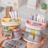 Hộp đựng bút để bàn 3 tầng đa năng W2028
