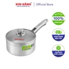 Nồi khuấy bột nắp kiếng BDG nhôm Kim Hằng size 16cm