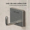 Set 10 cái móc dán tường inox treo đồ nặng siêu chắc
