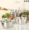 Bộ 5 thau inox đựng thực phẩm size 20cm-28cm