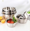 Bộ 5 thau inox đựng thực phẩm size 20cm-28cm