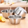 Bộ 5 thau inox đựng thực phẩm size 20cm-28cm