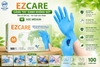 Găng tay cao su y tế Nitrile Không Bột EZCARE Màu Xanh
