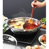 Nồi lẩu inox Hotpot 2 ngăn tiện lợi size 30cm