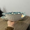 Thố sứ trắng họa tiết khủng long tinh nghịch