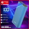 Pin dự phòng Juyupu PR-6C có LED hiển thị 20000mAh 2 cổng USB