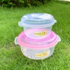 Bộ 2 thố nhựa tròn đựng thực phẩm nó nắp đậy D99
