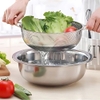 Rổ inox không gỉ sét có quai cầm size 28.5cm