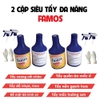 Set 2 chai siêu tẩy đa năng Famos