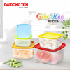 Bộ 5 Hộp Nhựa Cầu Vồng Đựng Thực Phẩm L1651 Đại Đồng Tiến