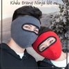 Khẩu trang Ninja bịt kín mặt lót nỉ mềm mại