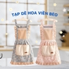 Tạp dề hoa viền bèo siêu đáng yêu