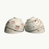 Hộp 10 cái chén sứ ăn cơm hoạ tiết dễ thương size 4.5
