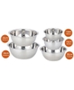 Bộ 5 tô inox đựng thức ăn xuất Nhật cao cấp