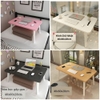 Bàn gấp gọn mini mặt gỗ chân nhựa thông minh