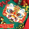 Set 5 cái bao lì xì Lân xếp 6 ngăn