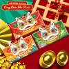 Set 3 bao lì xì đầu lân ngang