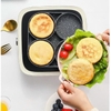 Chảo đá chiên trứng 4 ngăn chống dính cao cấp