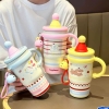 Bình giữ nhiệt Happiness núm đậy hình nón siêu cute 650ml