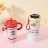 Bình giữ nhiệt Happiness núm đậy hình nón siêu cute 650ml