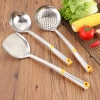 Bộ 3 vá canh, vá lỗ, xẻng xào thức ăn inox size 12cm