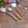 Bộ 3 vá canh, vá lỗ, xẻng xào thức ăn inox size 12cm