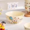 Set 4 bát sứ ăn cơm siêu cute hình hoạt hình size 4.5inch