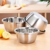 Bộ 5 thau inox đựng thực phẩm size 18-26cm