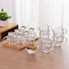 Bộ 6 ly thủy tinh có quai cầm 200ml Lirmartur